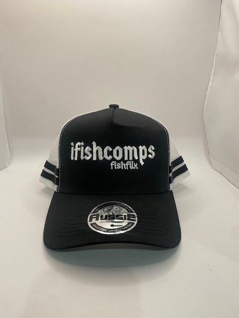 ifishcomps embrioded trucker hat